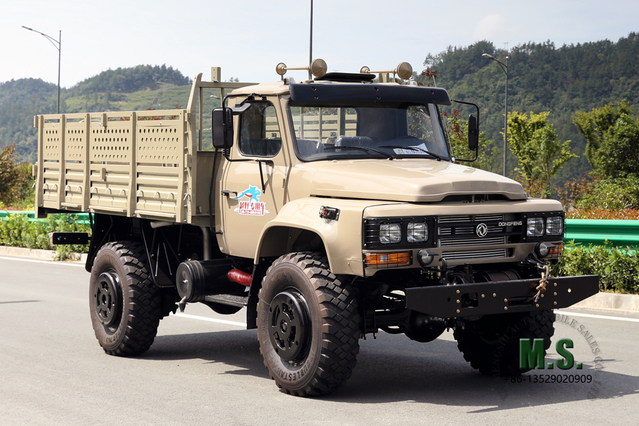 AWD 4*4 Длинноголовый специальный внедорожный автомобиль 4WD Dongfeng 240 Грузовик с острой кабиной Экспортный специальный автомобиль по индивидуальному заказу