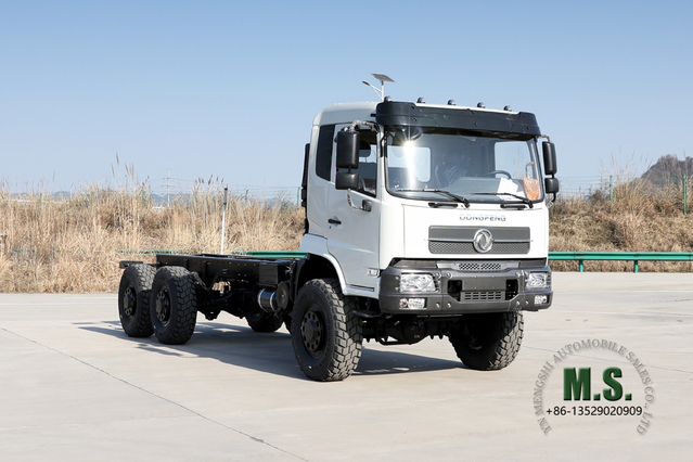 Dongfeng Шасси грузового автомобиля 6*6_Flathead, 260 л.с., шасси для горно-лесных внедорожных грузовиков_Шасси для грузовых автомобилей 5,5 M, экспортное специальное транспортное средство