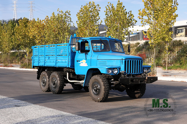 Dongfeng Classic EQ2082 6WD Off-road Truck_6*6 Остроконечный транспортер с решеткой с двойным остеклением_170/190 л.с. Экспортный специальный автомобиль
