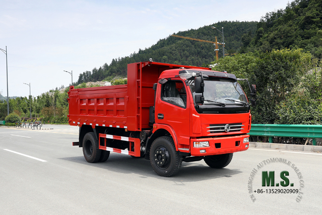 Dongfeng Самосвал 4×2_5T Самосвал с однорядной кабиной с плоской головкой на продажу_Экспорт Производитель специальных автомобилей