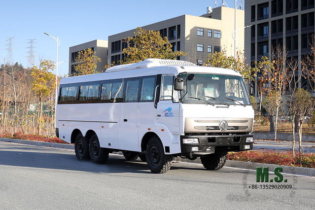 Dongfeng Шестиколесный внедорожный автобус мощностью 190 л.с. 6*6 Механический шестиступенчатый автобус_Dongfeng Переоборудование автобуса Производитель Экспортный специальный автомобиль