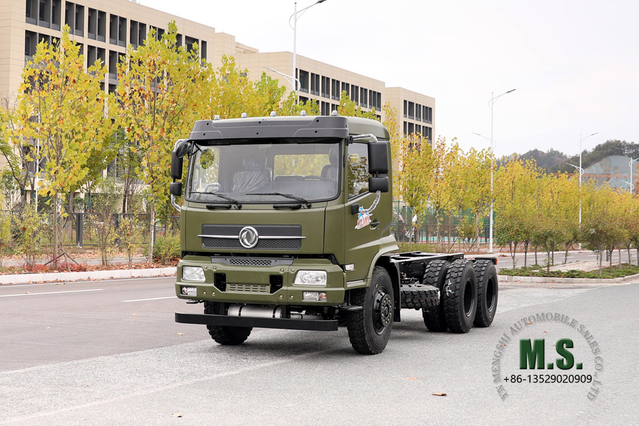 Dongfeng Внедорожное шасси 6x4_Flathead Полуторное грузовое шасси_Dongfeng Шасси транспортного средства Экспортное специальное транспортное средство