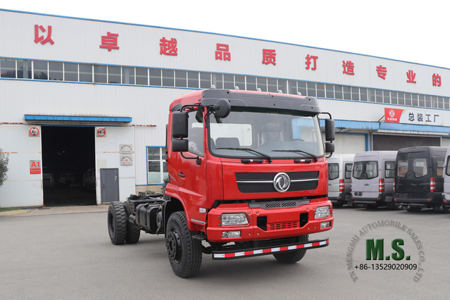 Шасси самосвала 4×2 Dongfeng _12T Полуторный шахтный транспортер_Специальное самосвальное шасси 240 л.с. на экспорт