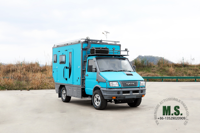 Внедорожный дом на колесах Iveco 4WD на продажу_4*4 Открытый туристический караван по индивидуальному заказу_Семейный цельный четырехприводный караван Экспортный специальный автомобиль