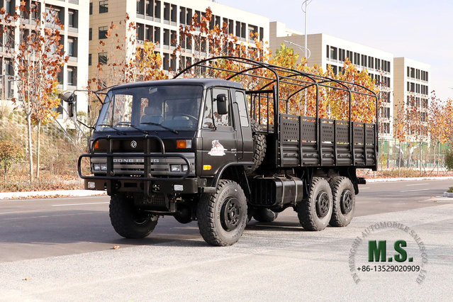 Six Drive Dongfeng Off-road Truck_Black 6*6 EQ2102 153 Flathead Row Полукабина с опорой Дизельный автомобиль_Транспортный грузовик Экспортный автомобиль специального назначения