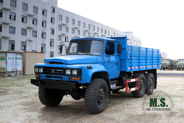 6*6 Dongfeng Дизельный самосвал с длинной головкой 5 тонн_ Разгрузочный дорожный транспортер 6WD EQ2100_ Dongfeng Производитель экспортных специальных грузовиков