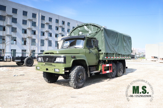 Dongfeng EQ2100 6*6 Внедорожный грузовик_Dongfeng Остроконечная однорядная кабина 140 с тентом навеса Транспортное средство_Шестиприводной грузовик Экспортный специальный автомобиль