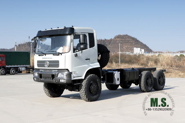 Dongfeng Шасси грузового автомобиля 6*6_Flathead, 260 л.с., шасси для горно-лесных внедорожных грузовиков_Шасси для грузовых автомобилей 5,5 M, экспортное специальное транспортное средство