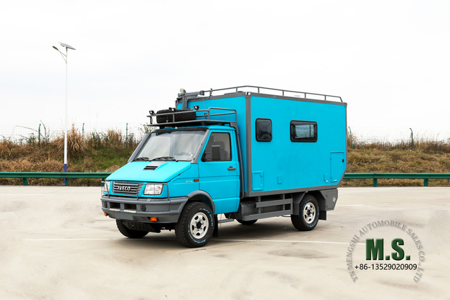 Внедорожный дом на колесах Iveco 4WD на продажу_4*4 Открытый туристический караван по индивидуальному заказу_Семейный цельный четырехприводный караван Экспортный специальный автомобиль