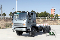 Шасси внедорожного грузовика Bobcat 6*6 с плоской головкой_ 210 л.с. Dongfeng EQ2082E6D Преобразование внедорожного шасси_Шестиколесный привод, экспортный производитель специальных автомобилей