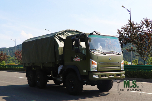 6×6 Dongfeng Полноприводной внедорожный грузовик с плоской головкой_Bobcat 2,5T Дизельный бронетранспортёр_Dongfeng 6*6 Дорожно-транспортная машина