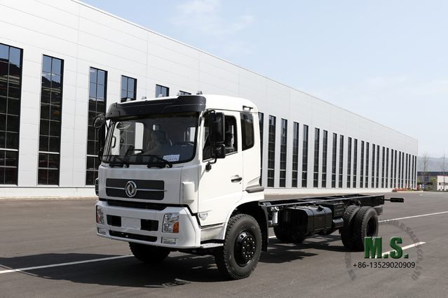 Dongfeng Шасси 4×2 с плоской головкой, полуторная кабина, 210 л.с., шасси с автокраном Экспортное специальное шасси