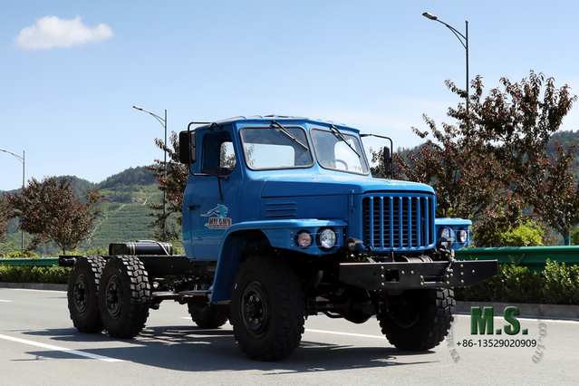 Dongfeng Шасси для бездорожья 6x6_EQ2082E6D Tip 140 с двойным остеклением Шасси для грузовых автомобилей_170/190 л.с. Автомобильное шасси с решеткой радиатора
