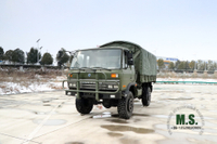 Four Drive 2070 Dongfeng Off Road Truck_ 4X4153 Полуторнорядный грузовик с плоской головкой для перевозки грузов с кабиной_Экспортный специальный автомобиль