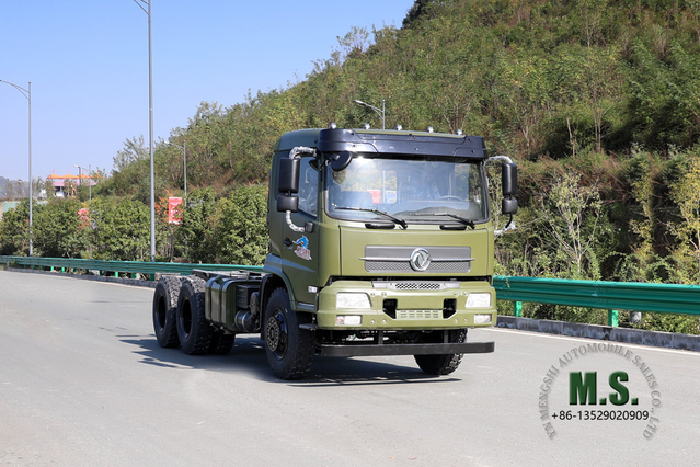 Dongfeng 6*4 Шасси внедорожного грузовика_6x4 Flathead Chaais с полуторной кабиной_Экспортное шасси специального автомобиля