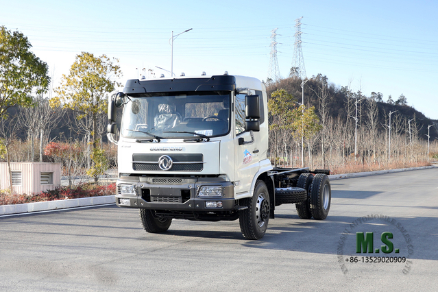 Dongfeng 4*2 Chassis_190hp Flathead Полтора шасси мусоровоза на продажу_Dongfeng Экспортный специальный автомобиль