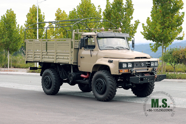 EQ2070 Dongfeng 4*4 Внедорожный грузовик мощностью 190 л.с._Полноприводной грузовой автомобиль с наклонной головкой с однорядной кабиной и тентом_Экспортный автомобиль специального назначения