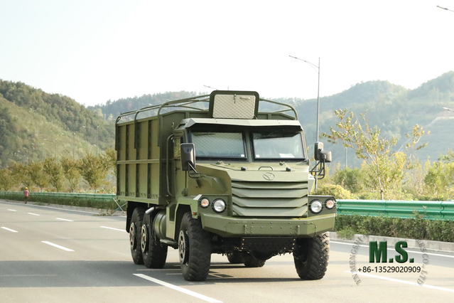 Внедорожный грузовой фургон с защитной остроконечной головкой 6WD_Автомобиль-автовоз с шестью приводами _Производитель внедорожных экспортных специальных транспортных средств по индивидуальному заказу