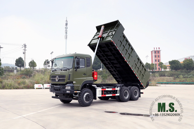 Dongfeng Самосвал 6×4_375 л.с. с плоской головкой и полуторной кабиной Тяжелый самосвал_Производитель экспортных самосвалов