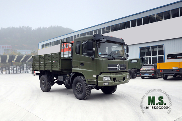  4X4 2070 Dongfeng Внедорожный грузовик_Четырёхприводный полуторарядный грузовик с плоской головкой для перевозки грузов_Специальный автомобиль для экспорта