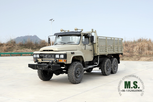 Dongfeng 6*6 2,5T Внедорожный грузовик с длинной головкой_6WD EQ240 Tip Carrier_Classic Six Drive Внедорожный грузовик с остроконечной головкой Экспортный специальный автомобиль