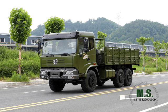 6*6 Dongfeng Внедорожный грузовик с плоской головкой_ Шестиколесный полуторный рядный транспортный грузовик_Dongfeng 6WD Экспортный специальный автомобиль