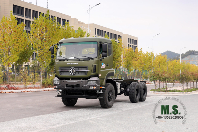 Dongfeng Шестиприводное внедорожное шасси_Dongfeng Шасси для транспортных грузовиков с плоской головкой мощностью 450 л.с._6x6 Экспортное специальное грузовое шасси, переоборудованное производителем