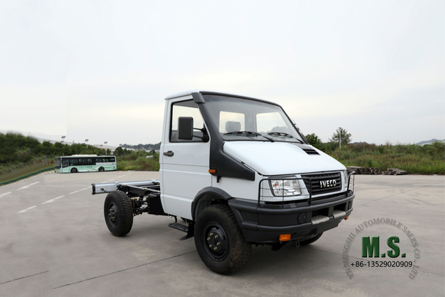 4×4 Iveco Small Long Head Offroad Chassis_NJ2045 Преобразование шасси однорядного грузового автомобиля с четырьмя приводами_4WD Экспортные специальные грузовики