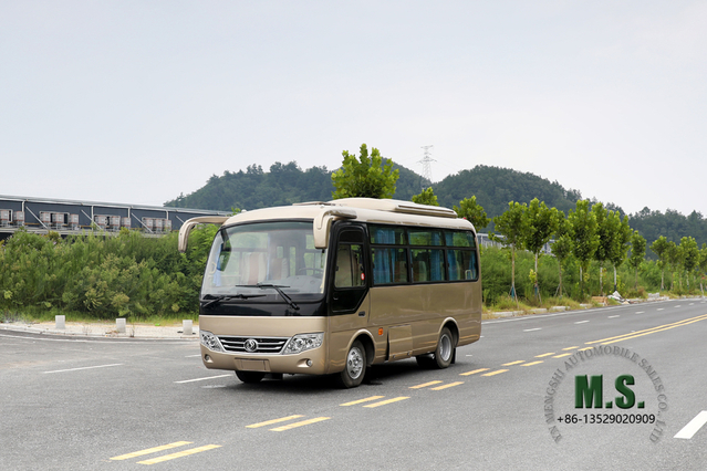 Одноосный деревенский автобус длиной 6 м_Dongfeng 19-местный автобус среднего размера_Экспортный деревенский автобус мощностью 115 л.с.