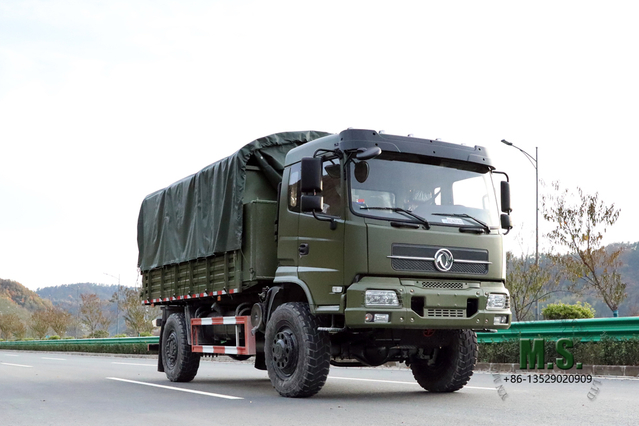 Самосвал с кабиной 4×4_Dongfeng Четырехприводный полурядный самосвал с плоской головкой_Производитель карьерного транспортера