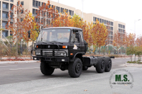 Черный 6×6 Dongfeng EQ2102 Шасси_ Six Drive 153 Полуторная кабина Внедорожное шасси_Экспортное специальное грузовое шасси