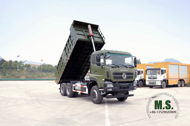 Dongfeng Самосвал 6×4_375 л.с. с плоской головкой и полуторной кабиной Тяжелый самосвал_Производитель экспортных самосвалов