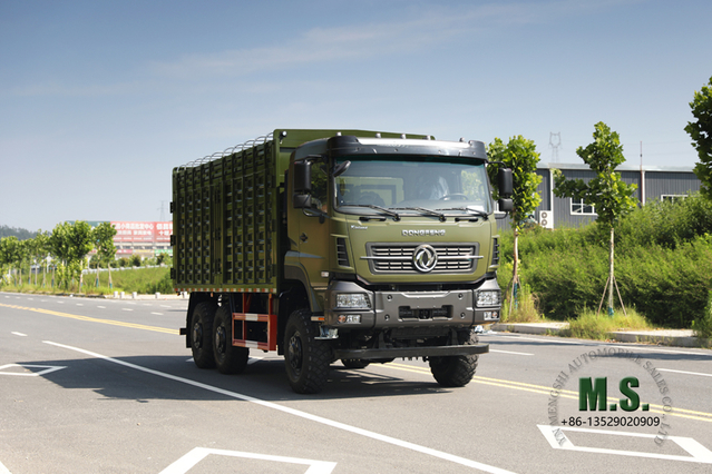 Dongfeng Шестиколесный внедорожный грузовик_6*6 15-тонный сверхмощный контейнерный грузовик_340 л.с. 6WD Специальный логистический грузовик на экспорт