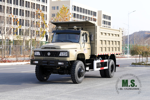 4×4 Dongfeng Самосвал мощностью 240 л.с._Полноприводный самосвал с однорядной кабиной Двухосный карьерный самосвал 8T Самосвал_4WD Экспортный автомобиль специального назначения