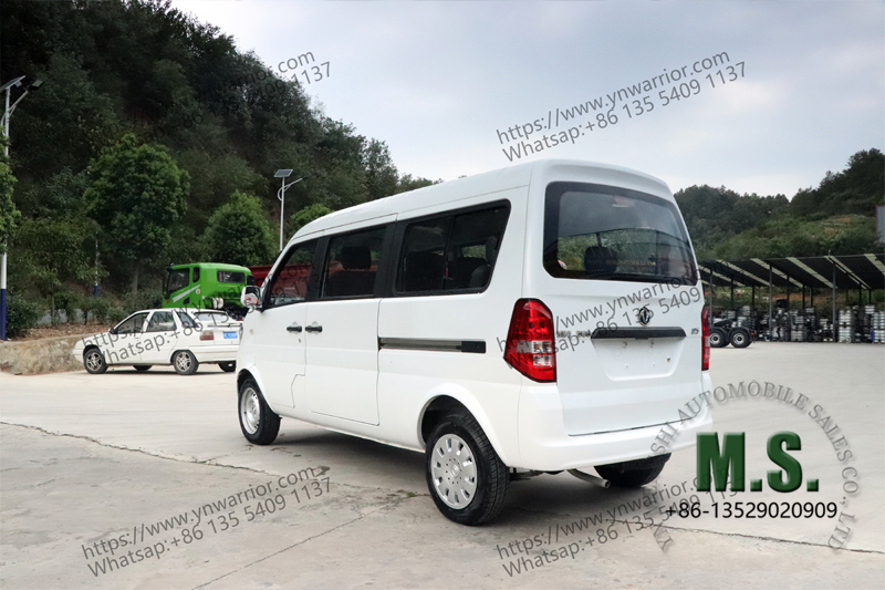 rear perspective of passenger van gasoline engine 