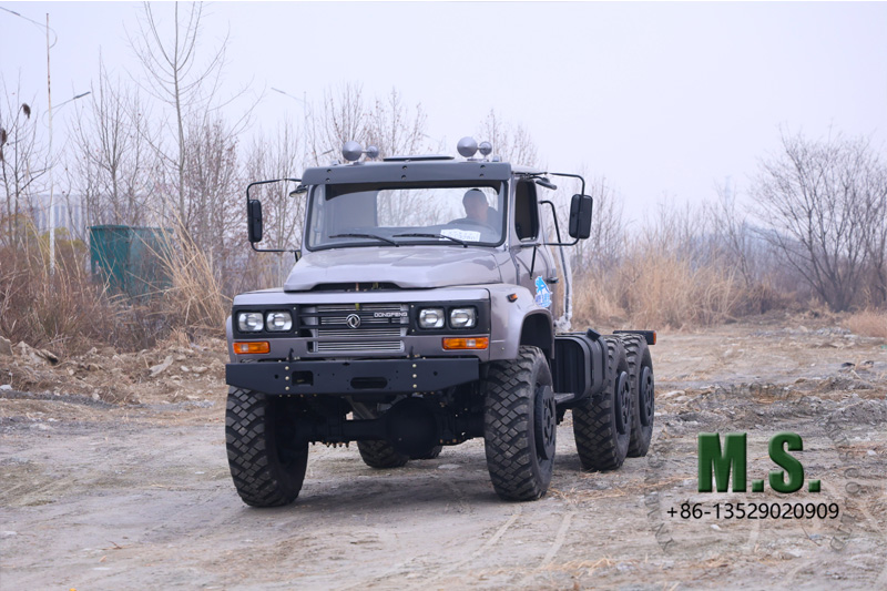 Экономичный прочный грузовик с одношинной кабиной 6x6 для испытаний на бездорожье 