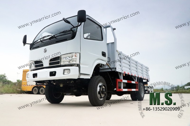 dongfeng light duty cargo truck real life footage 