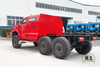 Полная масса 300 л.с., полная масса 6x6, внедорожное бронированное шасси Dongfeng M-hero с кабиной_Двигатель Cummins Warrior Военное применение Бронированный пуленепробиваемый Run-Flat CTIS_Производитель Прямой красный