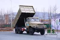 170 л.с., 10 тонн. Полная масса 6x6. Внедорожник. Dongfeng Старомодный самосвал_Механический впрыск топлива, двигатель Cummins, двойные задние шины, низкий размер шины, простой и надежный_Производитель Direct.