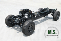220-лошадиные 6-тонные грубые веса китайские военные обслуживали Dongfeng Mengshi Rolling Chassis_run-Flat, CTIS, автоматическая передача, передняя и задняя независимая подвеска с двойным пошлина