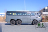 Полная масса 340 л.с., 27 тонн. Увеличенное шасси. 27-местный Dongfeng 6x6 Внедорожный автобус_Защитная пластина двигателя, 3-точечный ремень безопасности, аварийный выход, наружный боковой выключатель_Factory Direct