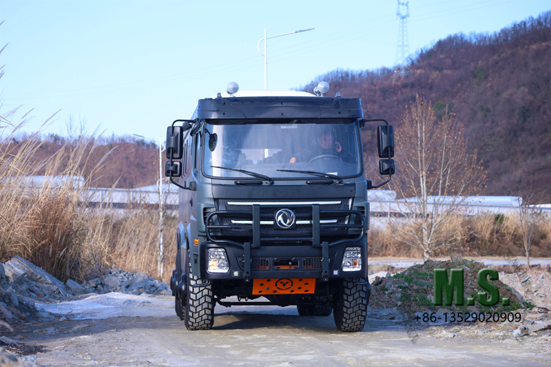 Dongfeng Автобус-внедорожник 6x6 вождение по бездорожью, реальные кадры 