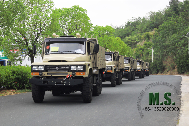 Флот Dongfeng 6x6 внедорожный грузовой грузовик с 190 лошадиным силой отправлен в порт на горе